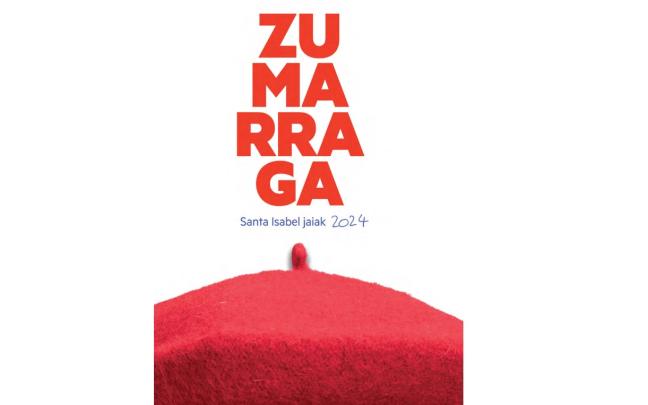 Cartel de las fiestas de Santa Isabel 2024 de Zumarraga