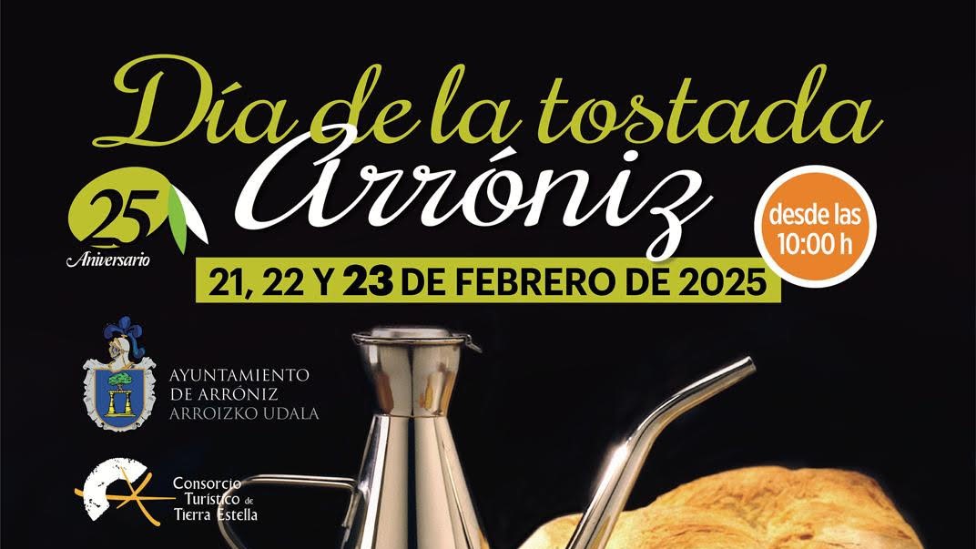 Cartel del 25 aniversario del Día de la Tostada de Arroniz