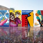 Estos son los 6 carteles finalistas para anunciar la Aste Nagusia de Bilbao 2023