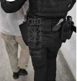 Imagen facilitada por Policía Foral de uno de los detenidos. Policía Foral