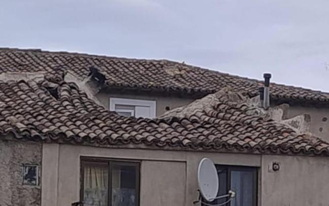 Detalle de derrumbe del tejado. REDACCIÓN DDN