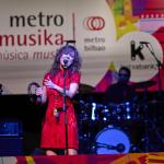 Una de las participantes en el Casting final de Metro Musika | Metro Bilbao