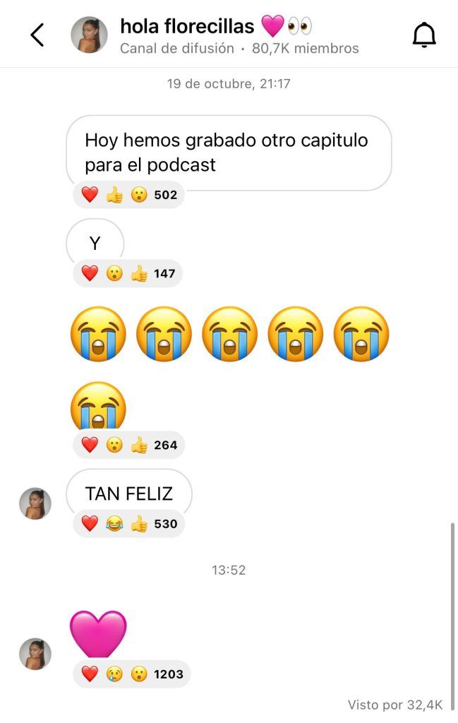La reacción de Laura Escanes tras confirmarse su ruptura con Álvaro de Luna.