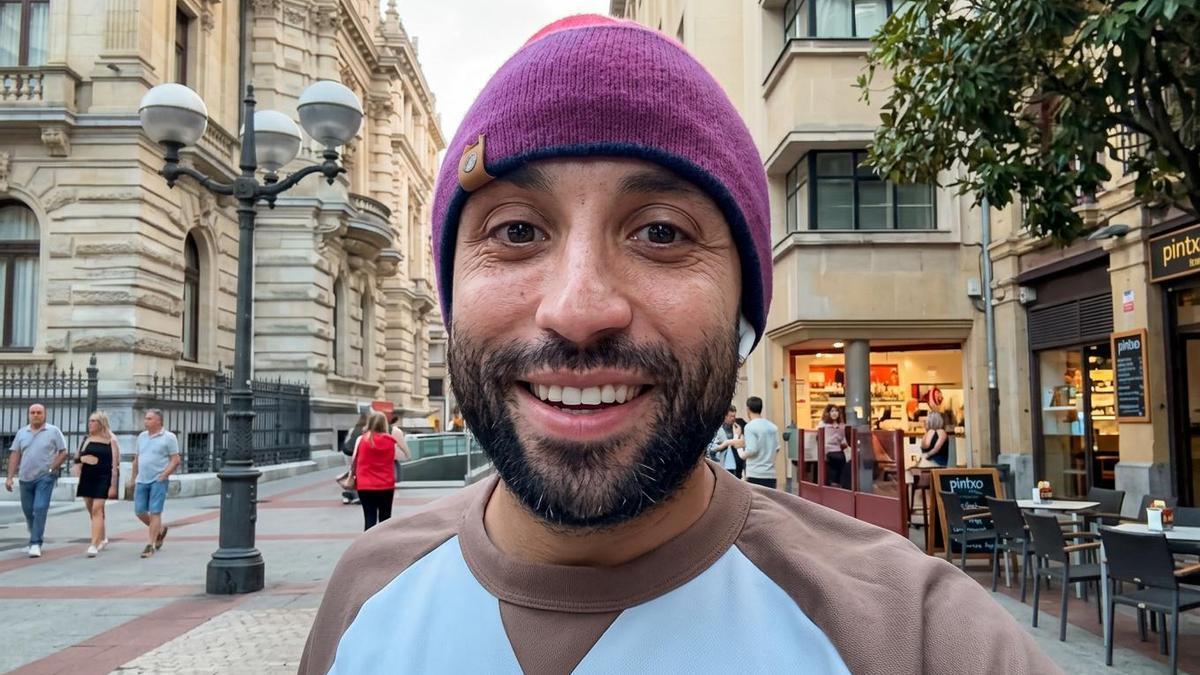 Nicholas Joseph en su visita a Bilbao
