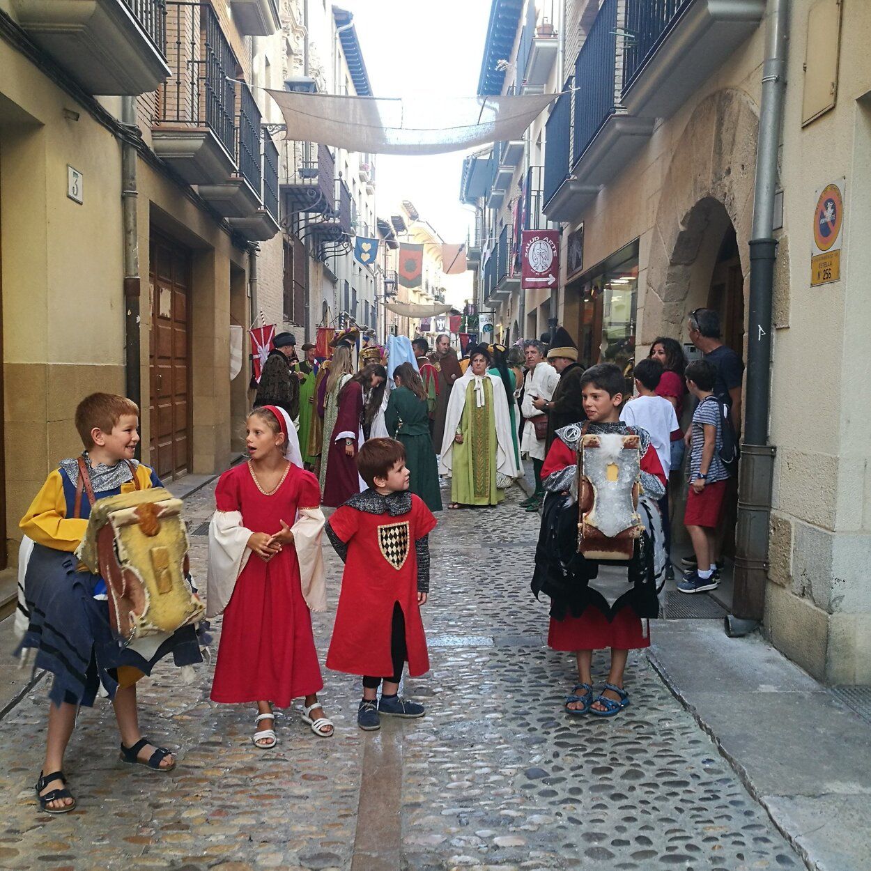 Calle ambientada en la Edad Media