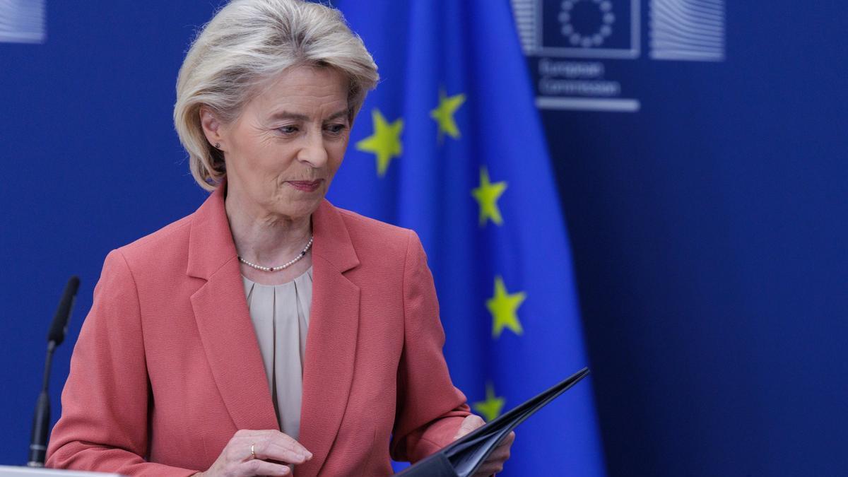 La presidenta de la Comisión Europea, Ursula von der Leyen.