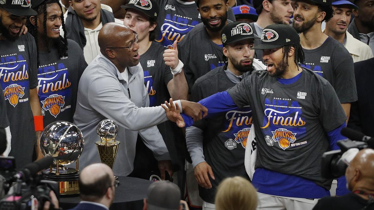 Jalen Brunson, tras guiar a los New York Knicks a la final de la NBA y ser proclamado MVP de las finales de la Conferencia Este.