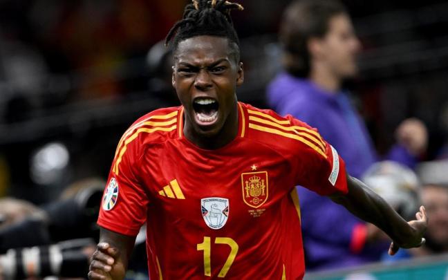 Nico Williams, durante la Eurocopa de 2024.