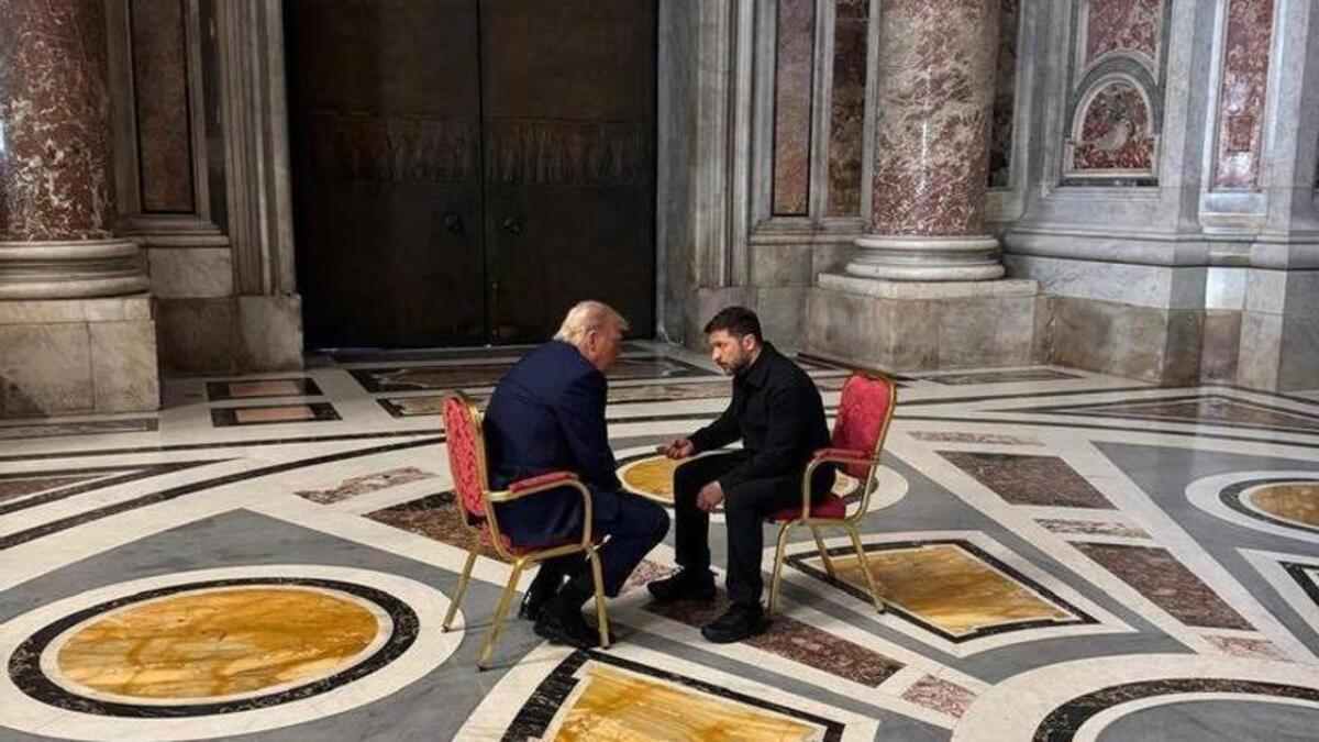 Trump y Zelenski, juntos en una imagen de archivo.