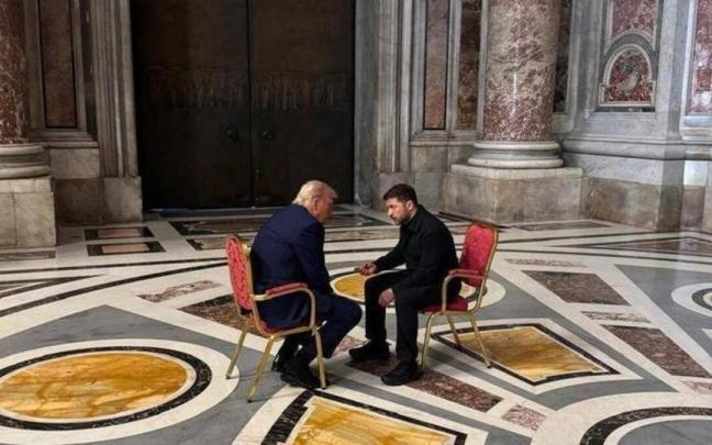 Trump y Zelenski, juntos en una imagen de archivo.