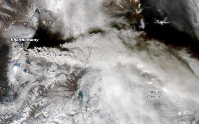 El tsunami del sismo de Kamchatka se vio desde el espacio