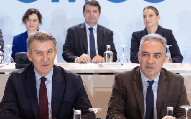 Alberto Núñez Feijóo preside la Junta Directiva Nacional del PP.