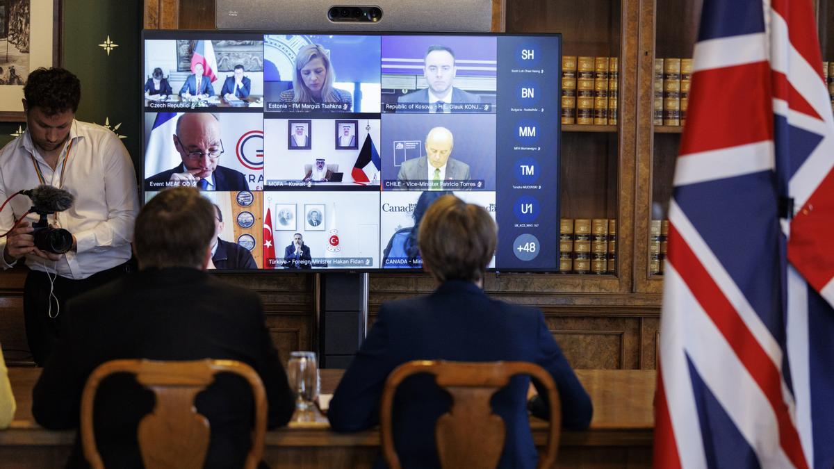 Reino Unido preside la cumbre virtual sobre la reapertura del estrecho de Ormuz.