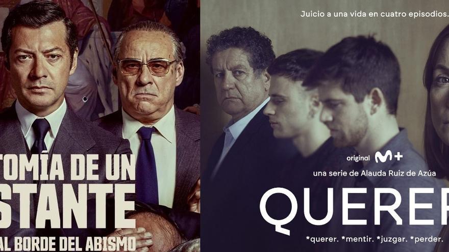 Carteles de las series ‘Anatomía de un instante’ y ‘Querer’