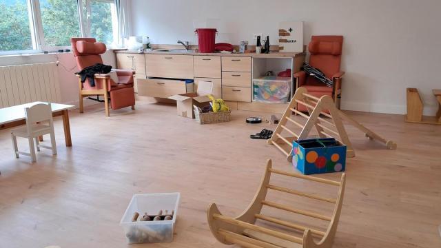 Un aula de la haurreskola de Usurbil.
