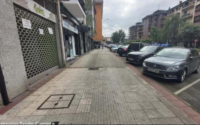 Tramo de la calle Lehendakari Aguirre de Igorre que va a ser urbanizado / Ayuntamiento de Igorre Tramo de la calle Lehendakari Aguirre de Igorre que va a ser urbanizado