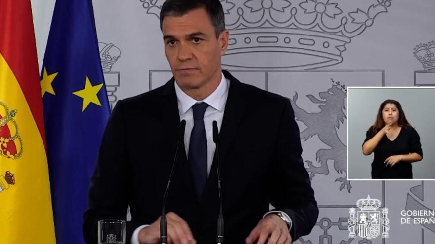Sánchez anuncia otros cuatro millones de ayuda humanitaria para Gaza