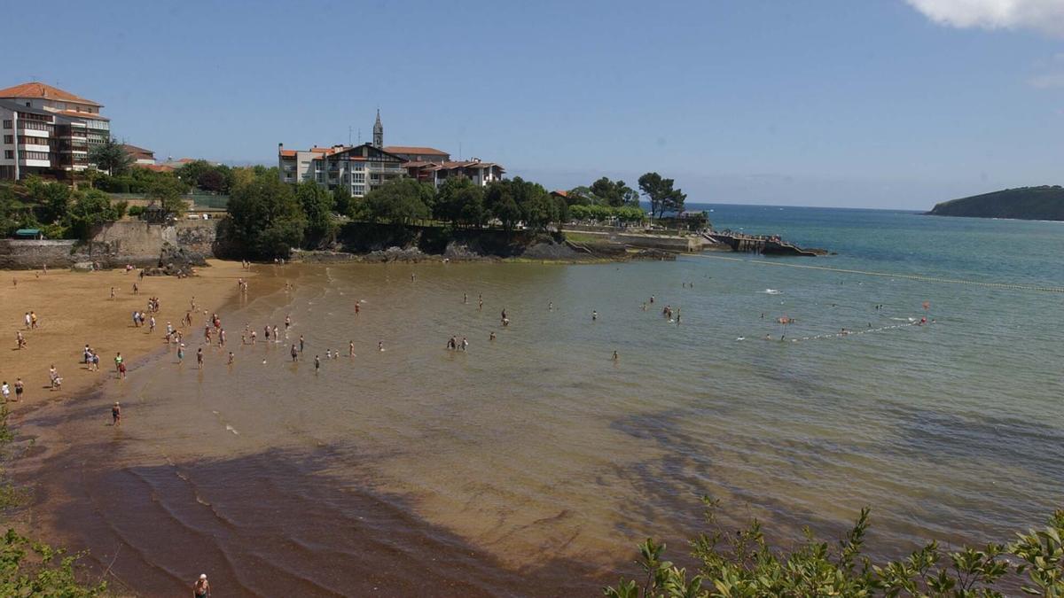 Vista general de la playa de Mundaka