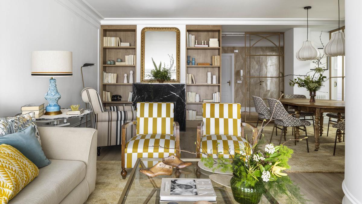 En imágenes: La espectacular reforma con estilo ecléctico en un piso de Algorta