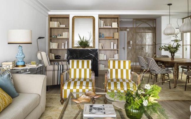 En imágenes: La espectacular reforma con estilo ecléctico en un piso de Algorta