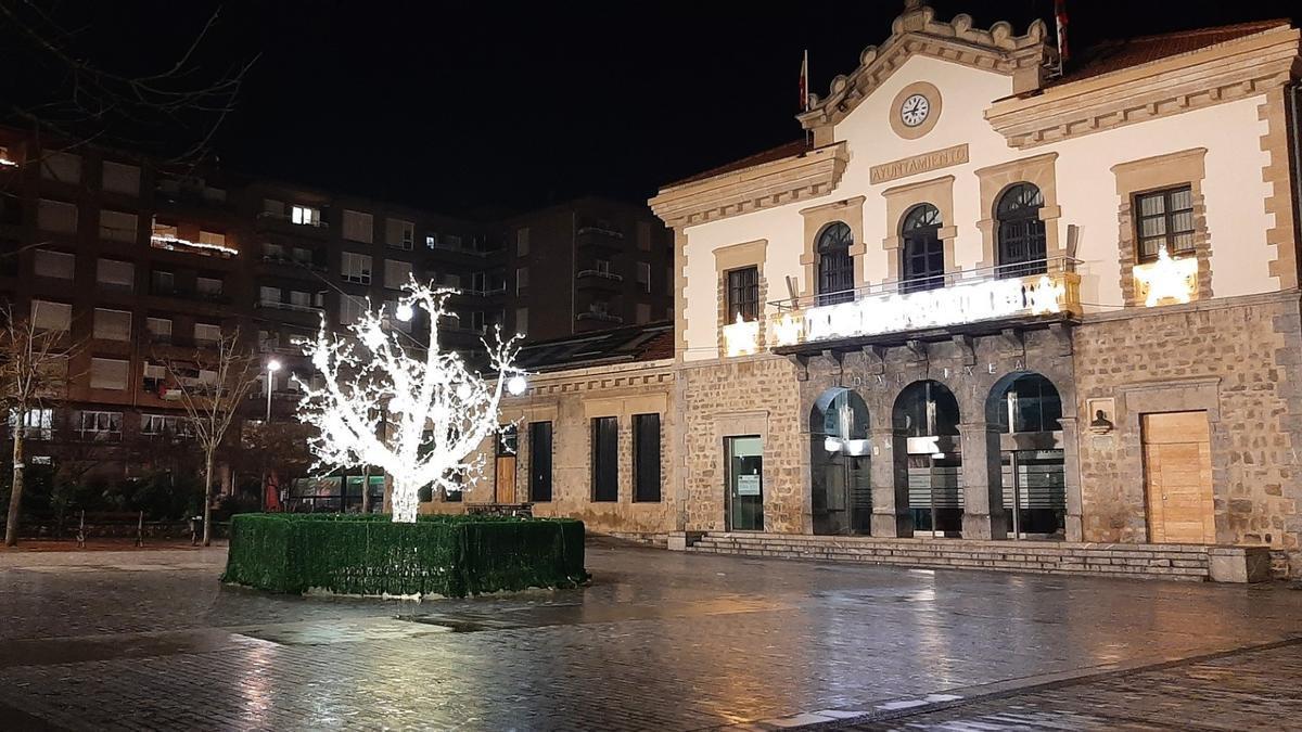 La plaza Juan Urrutia de Amurrio la pasada Navidad