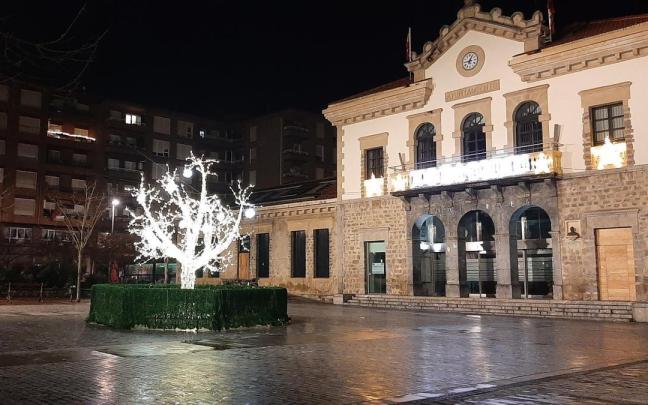 La plaza Juan Urrutia de Amurrio la pasada Navidad
