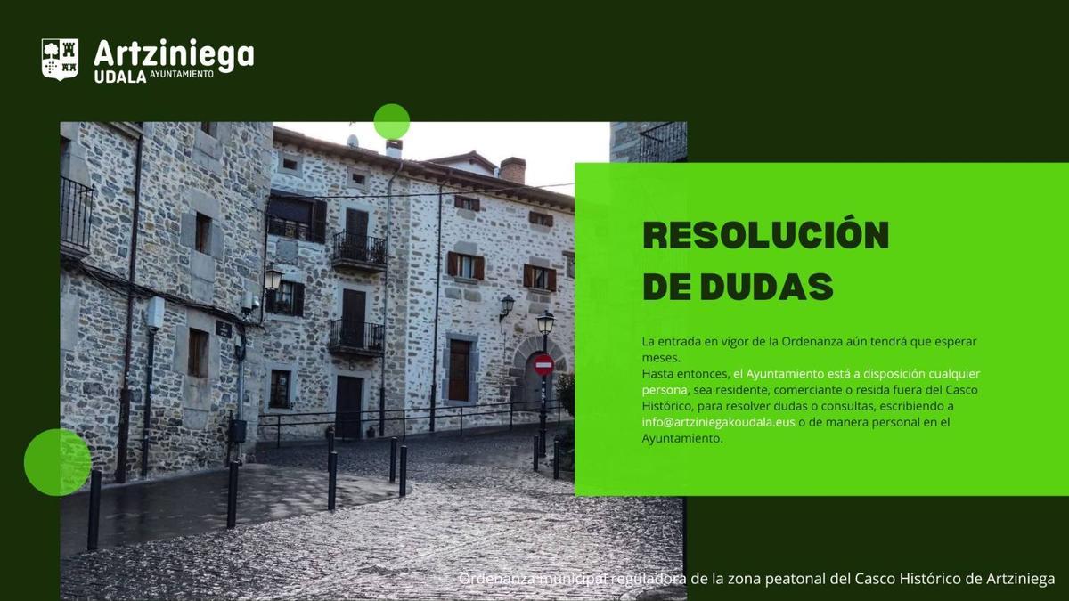 Ayuntamiento disponible a resolución de dudas