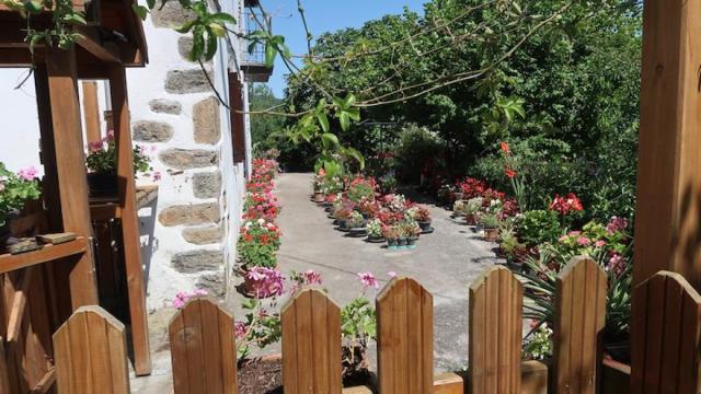 La entrada del caserío Landaburu de Zumarraga.