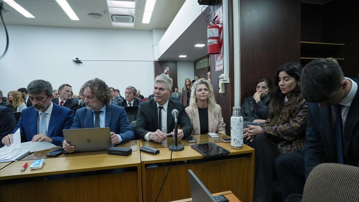 Una imagen del juicio por la muerte de Maradona.