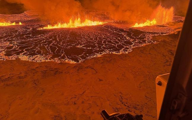 Una de las erupciones volcánicas registradas este año en Islandia. / EP Una de las erupciones volcánicas registradas este año en Islandia.