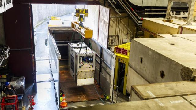 El camión que transporta la antimateria.