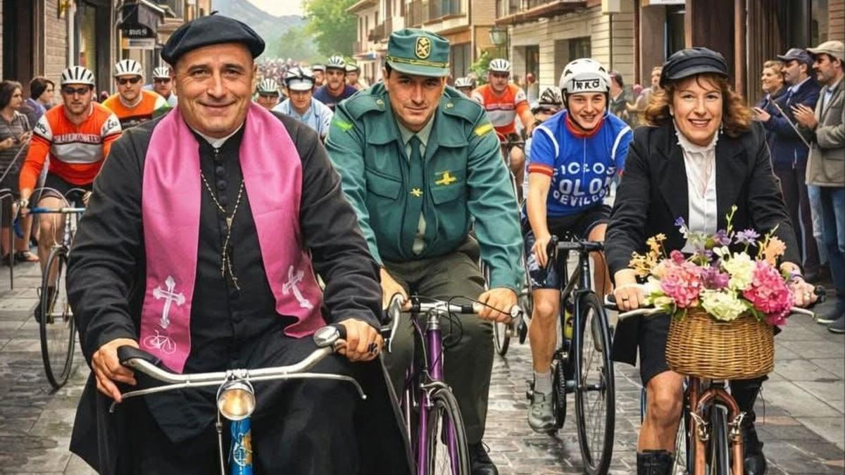 Estampa de una pasada edición de La Karpy por el casco histórico de Artziniega