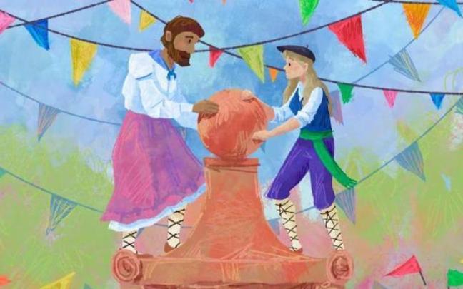Imagen del cartel que anunciará las fiestas de Ugao-Miraballes en honor a la Virgen de Udiarraga / Ayuntamiento de Galdakao Imagen del cartel que anunciará las fiestas de Ugao-Miraballes en honor a la Virgen de Udiarraga