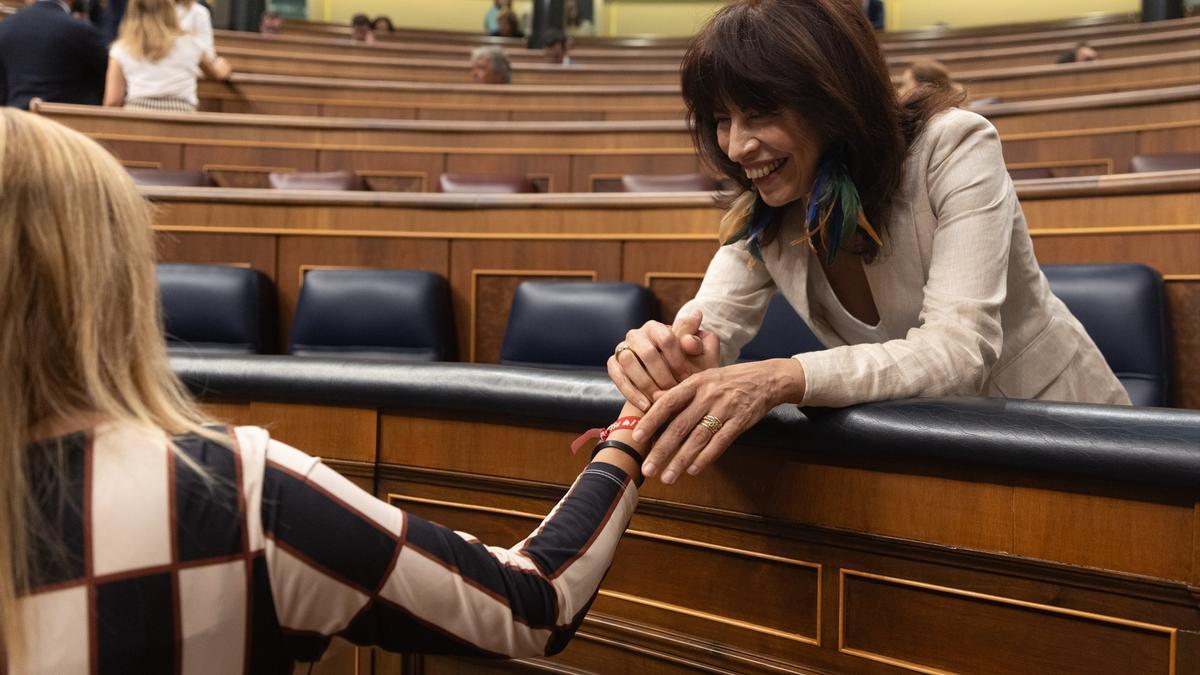 La ministra de Igualdad, Ana Redondo, durante la sesión plenaria.