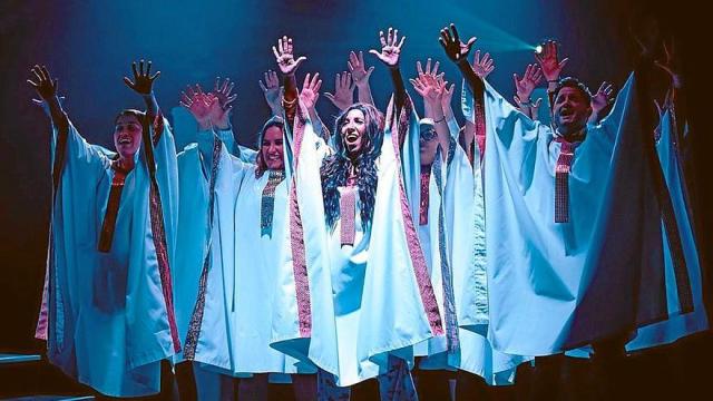 Un momento del musical de la asociación cultural A(r)tea.