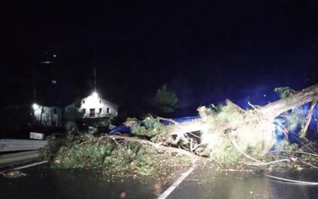 Las lluvias provocaron la caída de las dos torres