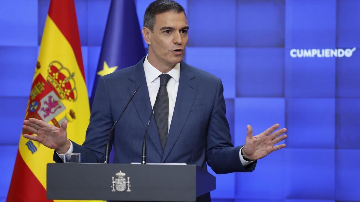 El presidente del Gobierno, Pedro Sánchez, hace este miércoles balance del curso político antes del paréntesis de agosto