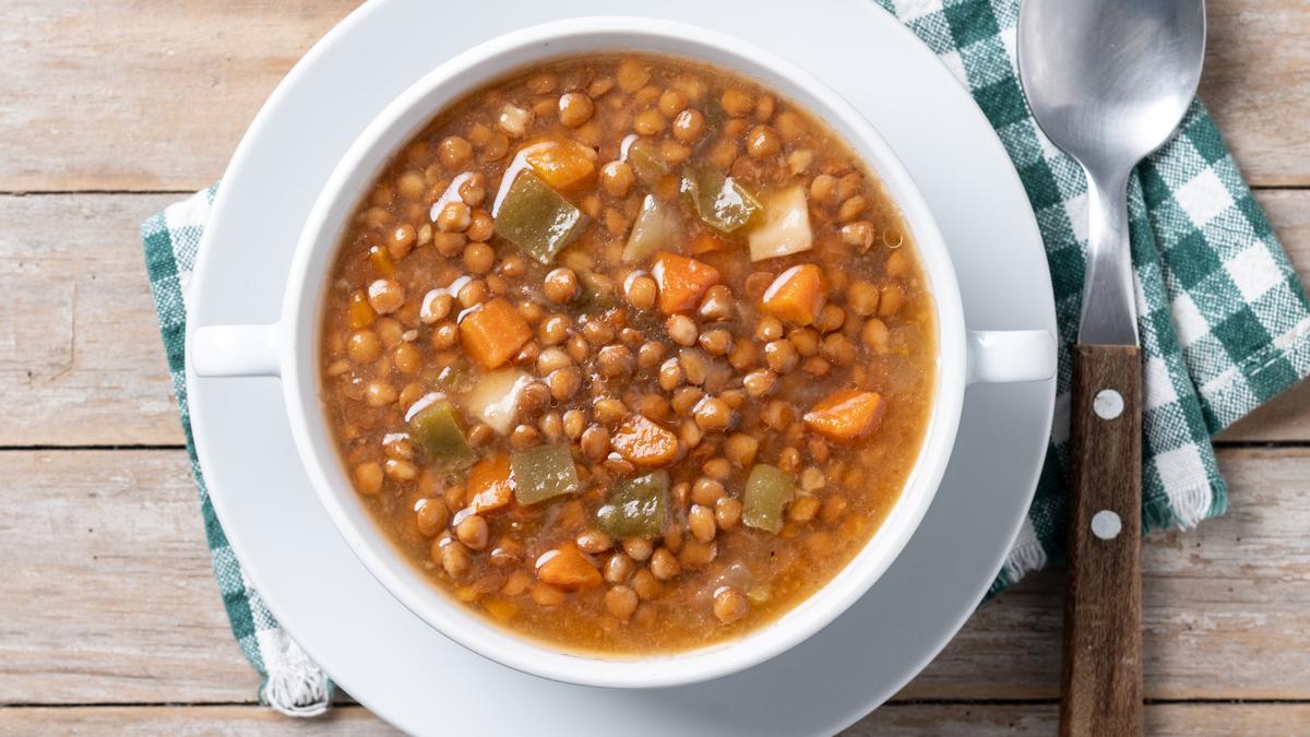 Las lentejas son un favorito de los días de invierno.