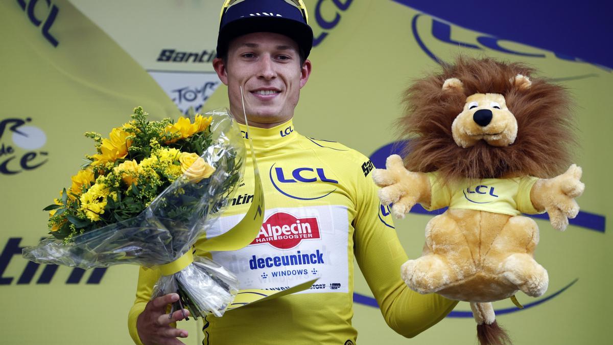 Jasper Philipsen, primer líder del Tour.