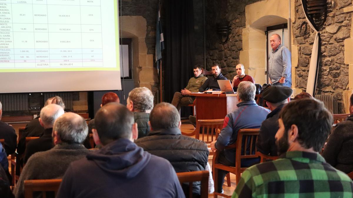 Abeltzainekin egindako bilera bat.