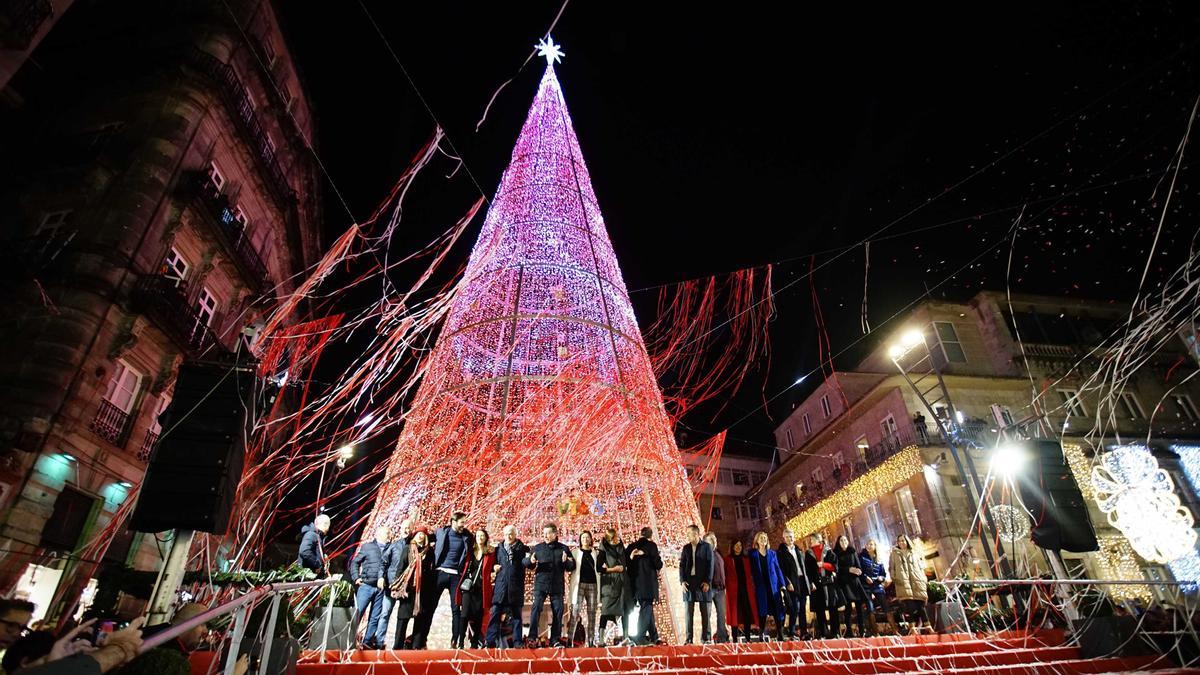 El árbol de Navidad de Vigo tendrá la estrella 