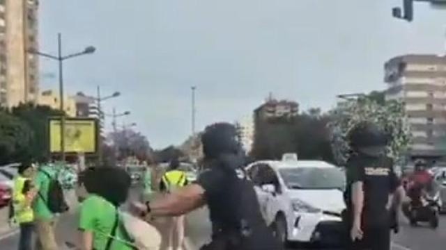 Denuncian la "brutal agresión" de un policía a una manifestante por la educación pública en València