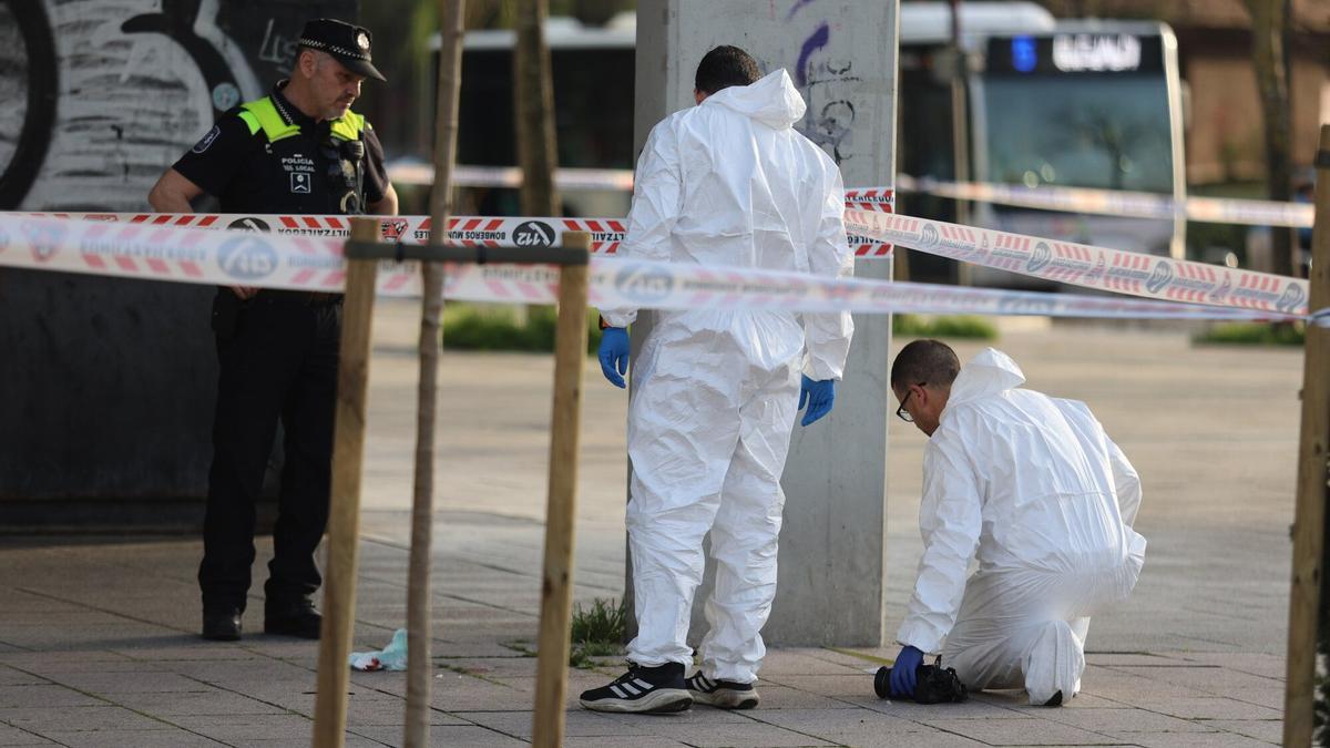 En un primer momento fue la policía municipal de Gasteiz la que se hizo cargo del suceso, pero poco después el caso pasó a manos de la Ertzaintza