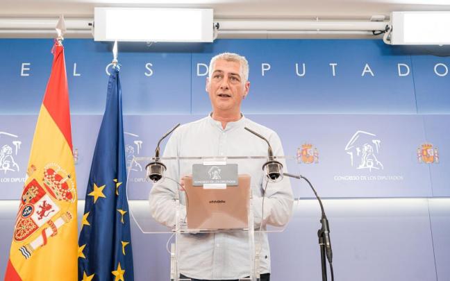 El portavoz adjunto de EH Bildu en el Congreso, Oskar Matute
