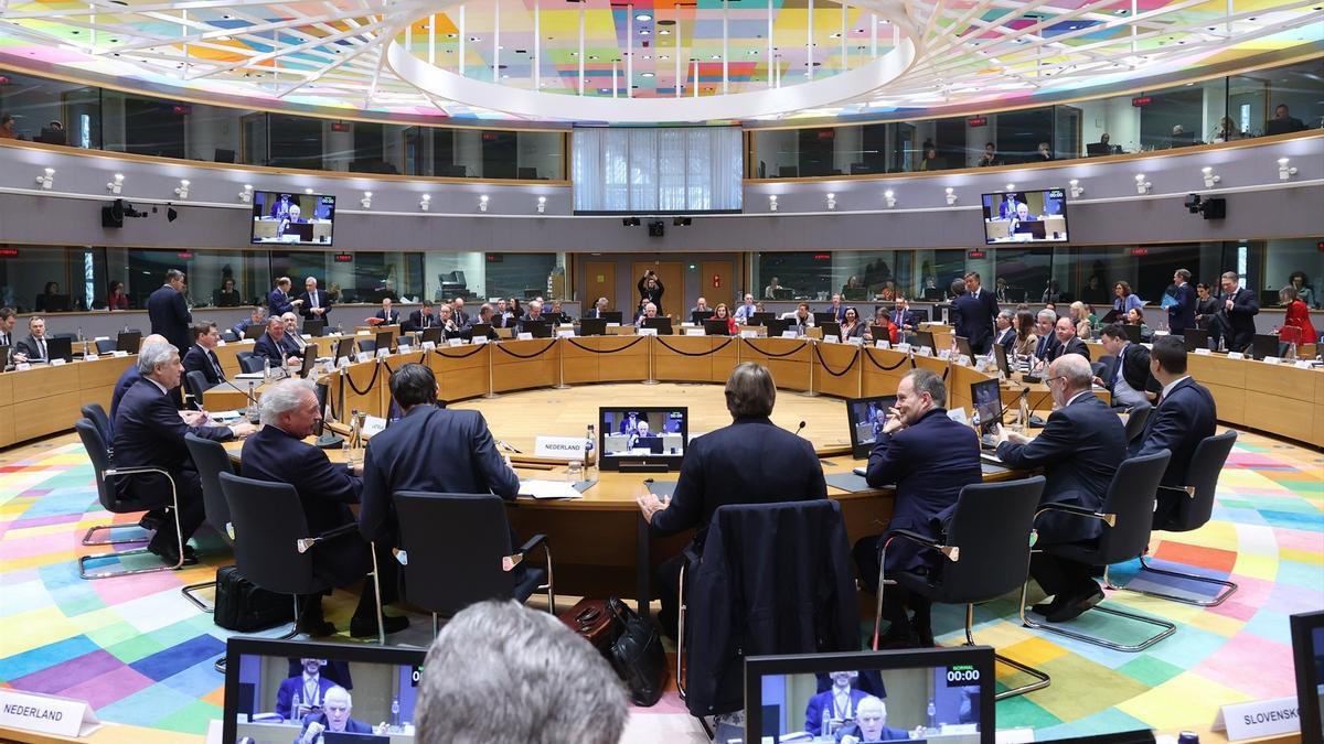 Foto de archivo de una reunión de ministros de Exteriores y de Defensa de la UE en Bruselas.