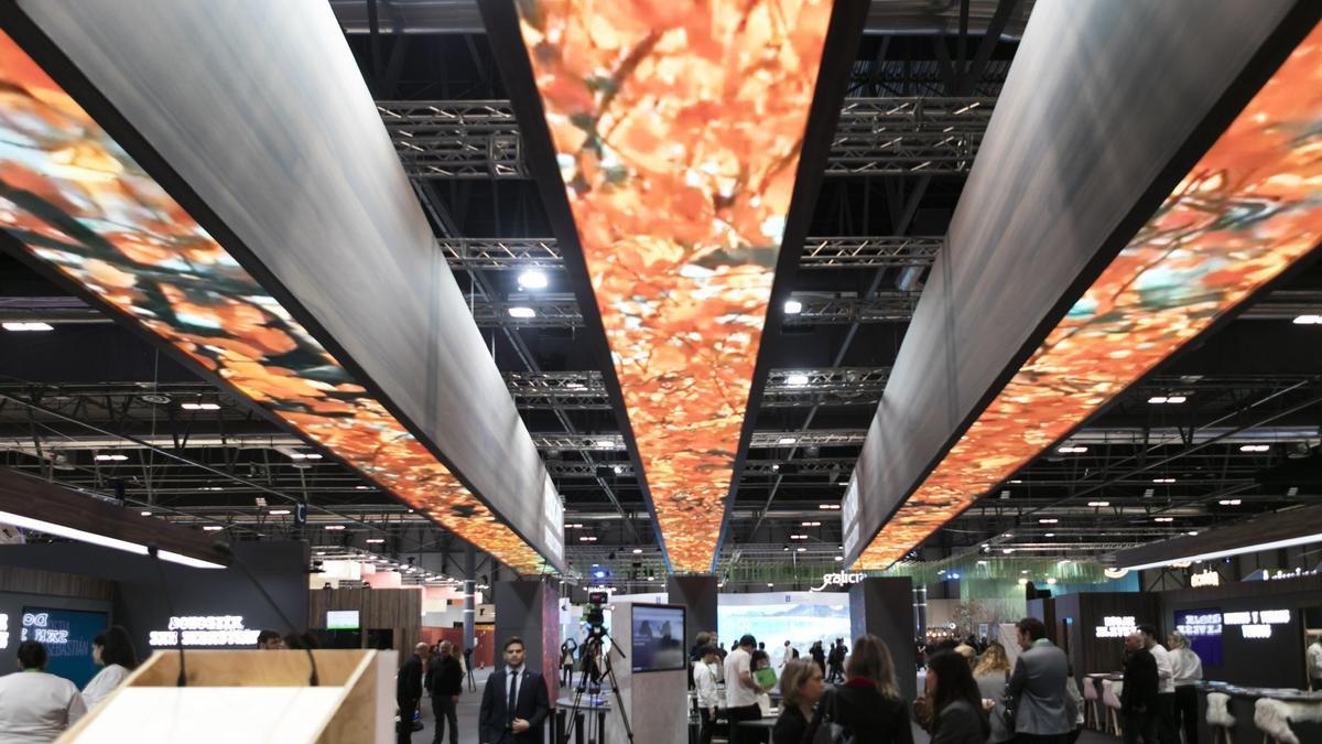 Stand de Euskadi en la feria de Fitur 2025.