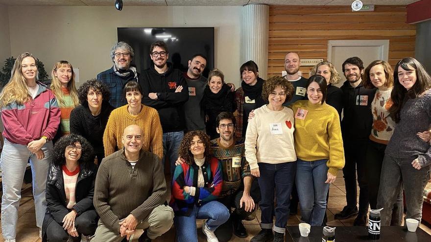 Participantes y mentores, hace unos días en el hostal Quinto Real.