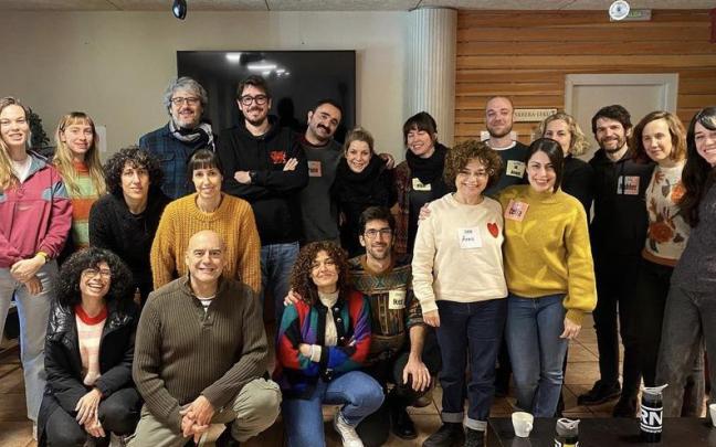 Participantes y mentores, hace unos días en el hostal Quinto Real. Participantes y mentores, hace unos días en el hostal Quinto Real.