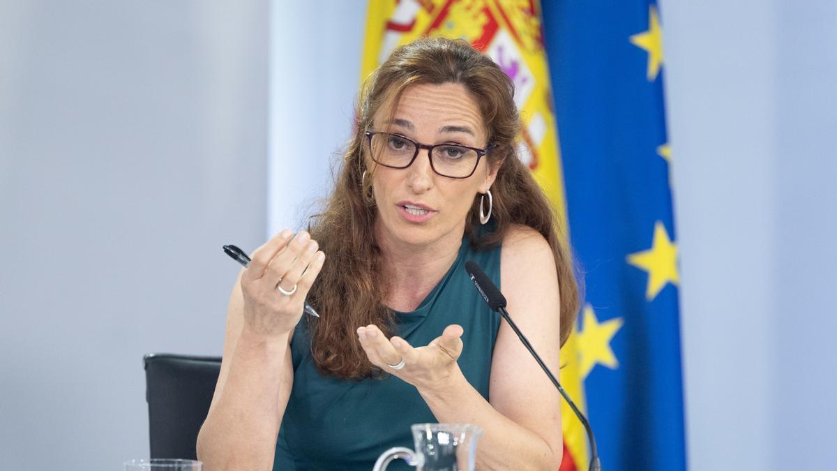 La ministra de Sanidad, Mónica García, en una imagen de archivo.