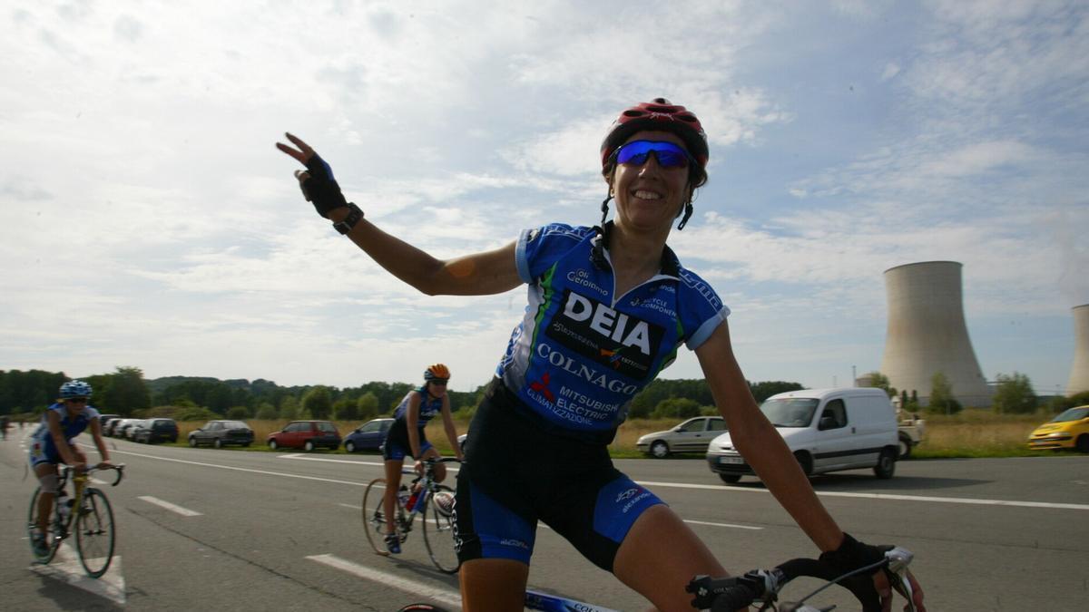Joane Somarriba, conocida popularmente como la Induráin y la Armstrong del ciclismo femenino.